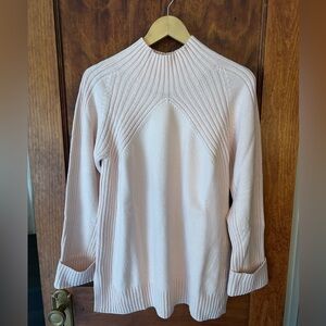 Talbots turtleneck light pink heavy sweater